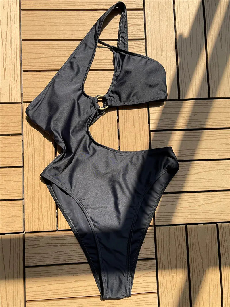 2023 Hollow Sexy Swimwear Women Skinny One Piece Swimsuit